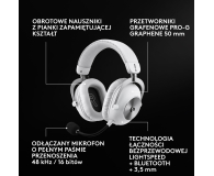 Logitech G PRO X3 Lightspeed biały - 1598605 - zdjęcie 2